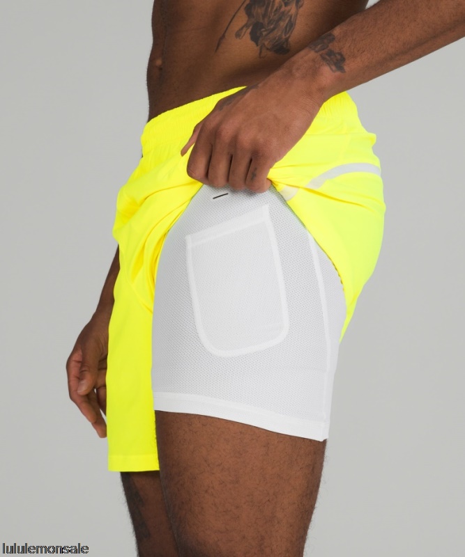 Lululemon Deutschland DELULU822 | Pace Breaker Gefüttert Kurz 7 Highlight Gelb